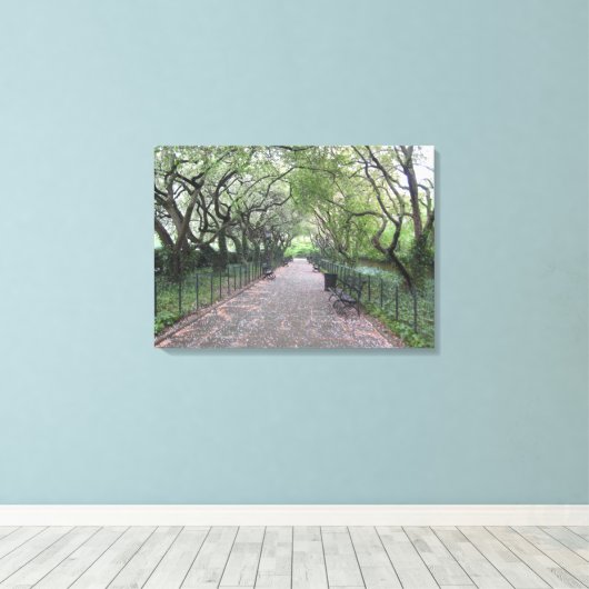 Central Park NYC Conservatory Garden Photo Canvas (Insitu (Houten vloer))
