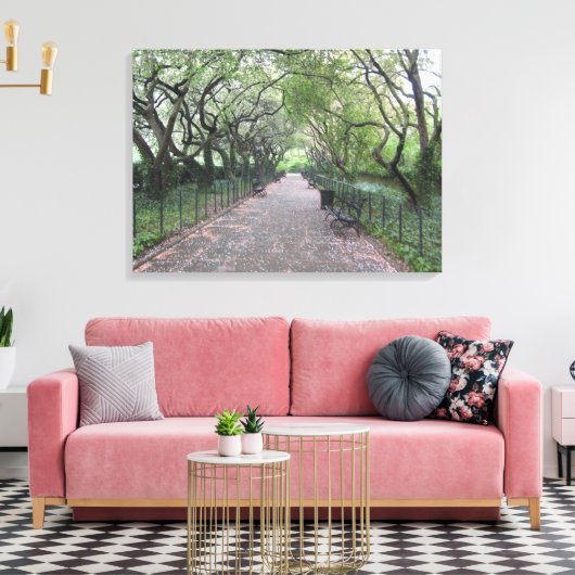 Central Park NYC Conservatory Garden Photo Canvas (Insitu (Woonkamer))