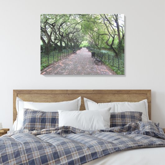 Central Park NYC Conservatory Garden Photo Canvas (Insitu (Slaapkamer))