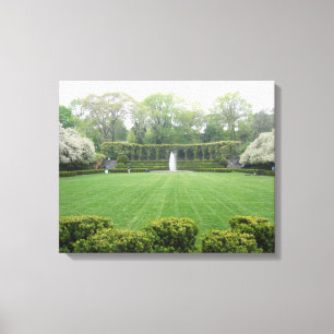 Central Park NYC Conservatory Garden Photo Canvas Afdruk