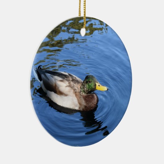 Central Park NYC Conservatory Water Mallard Duck Keramisch Ornament (Rechts)