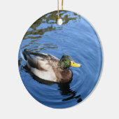 Central Park NYC Conservatory Water Mallard Duck Keramisch Ornament (Links)