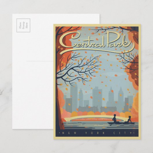 Central Park, NYC - Herfst Briefkaart (Voorkant / Achterkant)
