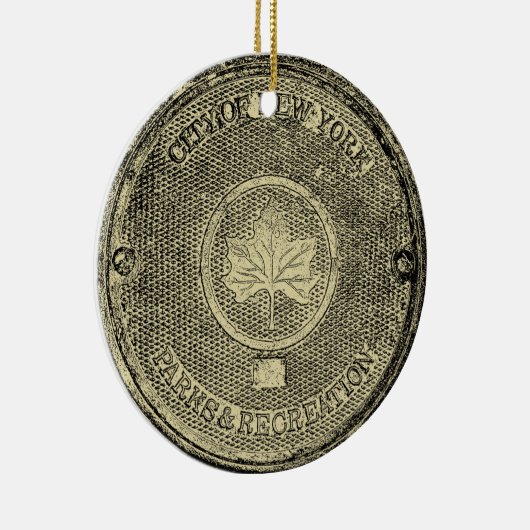 Central Park NYC Keramisch Ornament (Rechts)