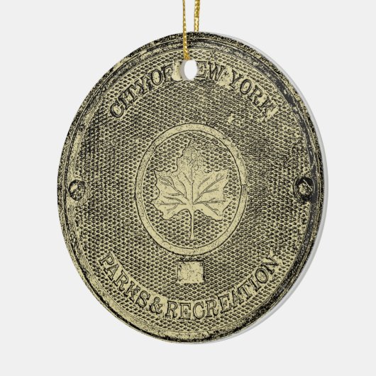 Central Park NYC Keramisch Ornament (Links)
