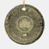 Central Park NYC Keramisch Ornament (Achterkant)