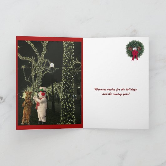 Central Park NYC Kerstboom Kaart (Binnen)