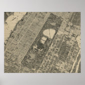  Central Park NYC Map (1879) Poster (Voorkant)