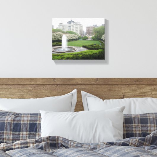 Central Park NYC New York Conservatory Garden Canvas Afdruk (Insitu (Slaapkamer))