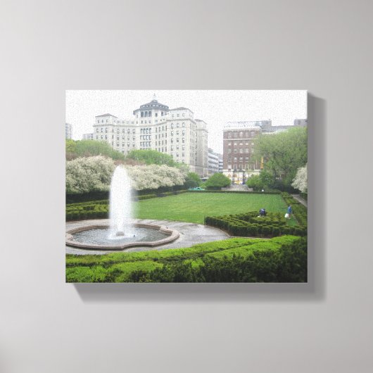 Central Park NYC New York Conservatory Garden Canvas Afdruk (Voorkant)
