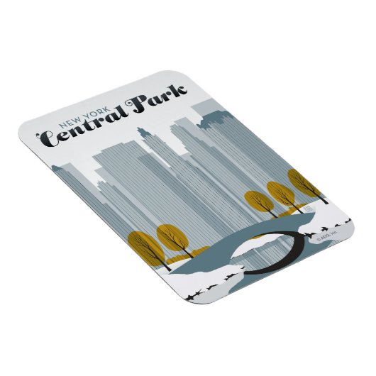 Central Park, NYC - Sneeuw Magneet (Rechterzijde)