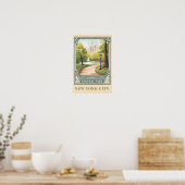 Central Park NYC Vintage Reis Kunst Poster (Keuken)