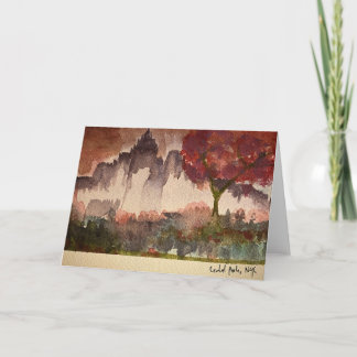 Central Park, NYC-Wenskaart Kaart