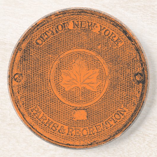 Central Park NYC Zandsteen Onderzetter (Voorkant)