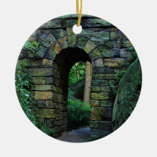 Central Park: Ramble Stone Arch Keramisch Ornament (Voorkant)
