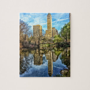 Central Park Reflection van de skyline van New Yor Legpuzzel
