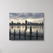 Central Park Reservoir New York City Sunrise NYC Canvas Afdruk (Voorkant)