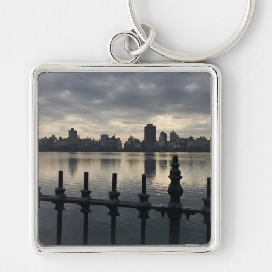 Central Park Reservoir New York City Sunrise NYC Sleutelhanger (Voorkant)