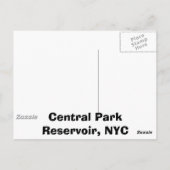 Central Park Reservoir, NYC Briefkaart (Achterkant)
