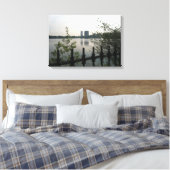 Central Park Reservoir Photo Canvas Afdruk (Insitu (Slaapkamer))