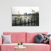 Central Park Reservoir Photo Canvas Afdruk (Insitu (Woonkamer))