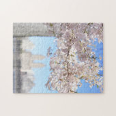 Central Park Reservoir Spring Cherry Blossom NYC Legpuzzel (Horizontaal)