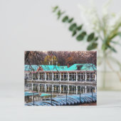 Central Park Rowboot Restaurant Boathouse Briefkaart (Staand voorkant)