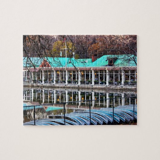 Central Park Rowboot Restaurant Boathouse Legpuzzel (Horizontaal)