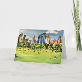 "Central Park" schilderij van Willowcatdesigns Kaart