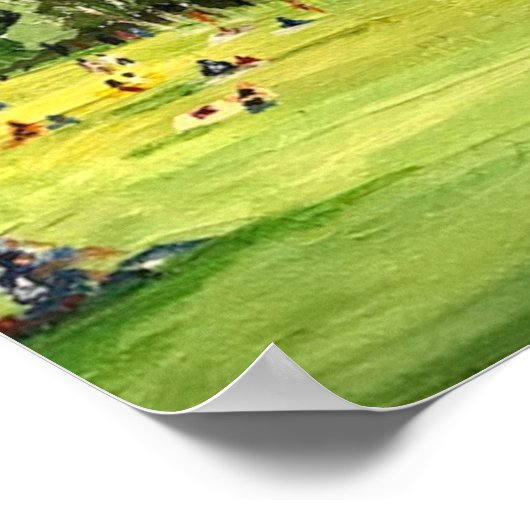 "Central Park" schilderij van Willowcatdesigns Poster (Hoek)