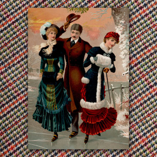 Central Park Skaters Poster