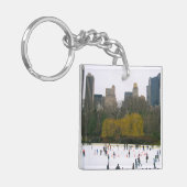 Central Park Skating Rink New York City Sleutelhan Sleutelhanger (Voorkant Links)