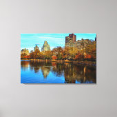 Central Park Skyline in de herfst Canvas Afdruk (Voorkant)