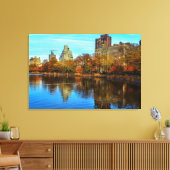 Central Park Skyline in de herfst Canvas Afdruk (Insitu (Woonkamer))