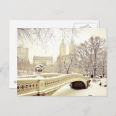 Central Park Snow - Winter New York Briefkaart (Voorkant / Achterkant)
