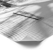 Central Park Snowfall B&W Poster (Hoek)