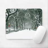 Central Park Snowy Path Muismat (Met muis)