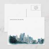 "Central Park South" New York City Briefkaart (Voorkant / Achterkant)