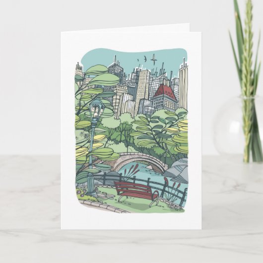 Central Park | Stad van New York, NY Kaart (Voorkant)