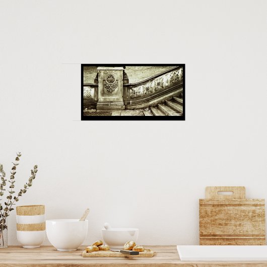 Central Park Stairs Poster (Keuken)