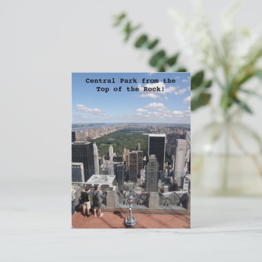 Central Park Uitzicht Briefkaart (Staand voorkant)