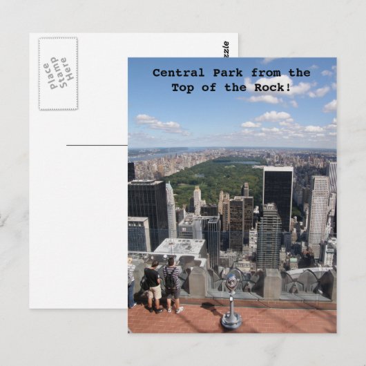 Central Park Uitzicht Briefkaart (Voorkant / Achterkant)