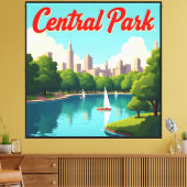 Central Park Uitzicht Canvas Afdruk (Insitu (Woonkamer))