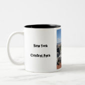 Central Park Uitzicht Tweekleurige Koffiemok (Links)
