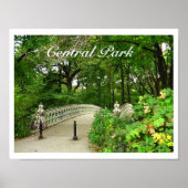 Central Park van de Southwest Reservoir Bridge, NY Poster (Voorkant)