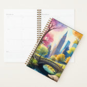 Central Park van NYC in V Waterverf Schilderen 1 Planner (Display)