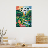 Central Park Vector Grafische Poster (Keuken)