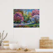 Central Park, Waterverf New York Poster (Keuken)