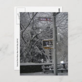 Central Park West New York City sneeuwnaars Briefkaart (Voorkant / Achterkant)