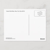 Central Park West New York City sneeuwnaars Briefkaart (Achterkant)